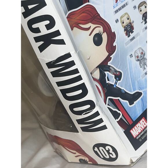 FUNKO POP! Marvel: Avengers - Black Widow #103 GameStop Exclusive Bobble-Head - Picture 9 of 10